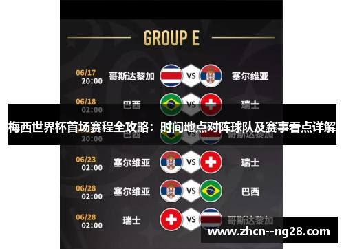 梅西世界杯首场赛程全攻略:时间地点对阵球队及赛事看点详解 梅西世界杯首场赛程全攻略:时间地点对阵球队及赛事看点详解
